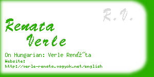 renata verle business card